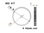 Zahnrad / Trieb M0.2 / 41 Zähne AD 8,6mm
