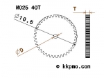 Zahnrad / Trieb M0.25 / 40 Zähne AD 10,5mm